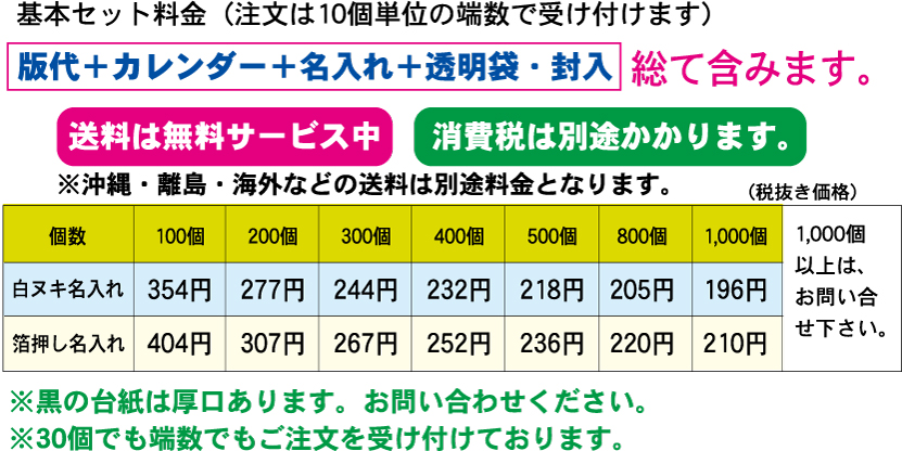 1個ごと透明OPP袋に入れて発送いたします